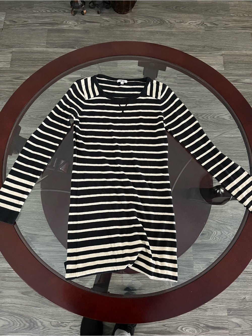 Striped Black & White Crewneck Sweater - Classic Everyday Layer